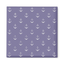 Lavender Anchors Away Magnet