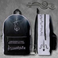 Lavender and Black Viola Orchestra Backpack