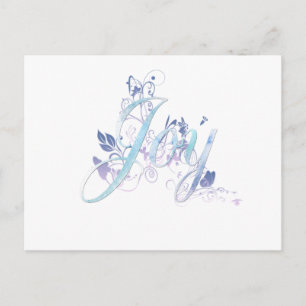 Lavender and Blue Joy Postcard