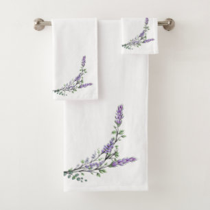 Lavender and Eucalyptus Bath Towel Set