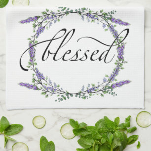 Lavender and Eucalyptus Blessed Tea Towel