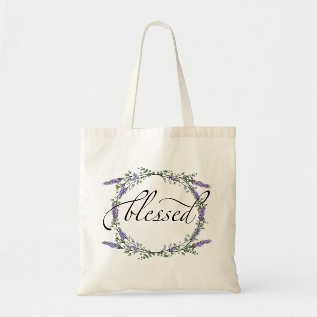 Lavender and Eucalyptus Blessed Tote Bag (Front)
