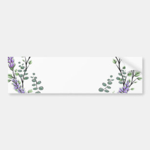 Lavender and Eucalyptus Bumper Sticker