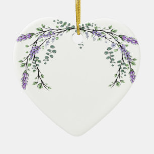 Lavender and Eucalyptus Ceramic Tree Decoration