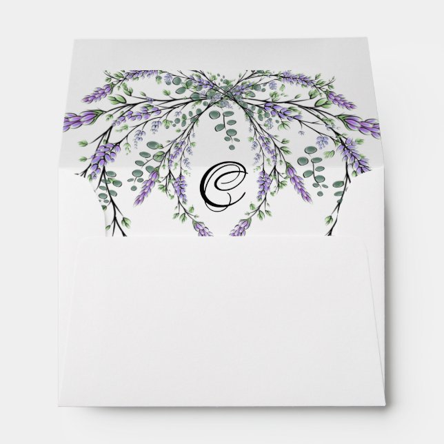 Lavender and Eucalyptus Envelope (Back (Bottom))