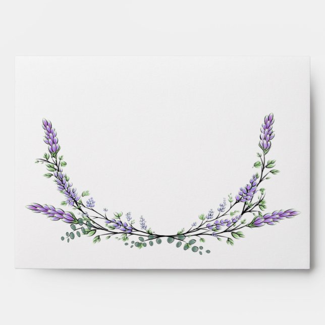 Lavender and Eucalyptus Envelope (Front)
