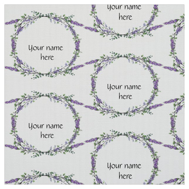 Lavender and Eucalyptus Fabric (Swatch)