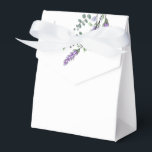 Lavender and Eucalyptus Favour Box<br><div class="desc">An elegant and vintage design featuring eucalyptus and lavender painted in romantic watercolor.</div>