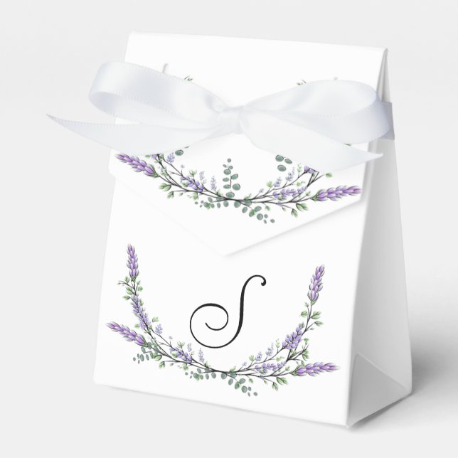 Lavender and Eucalyptus Favour Box (Front Side)
