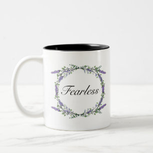Lavender and Eucalyptus Fearless Two-Tone Coffee Mug