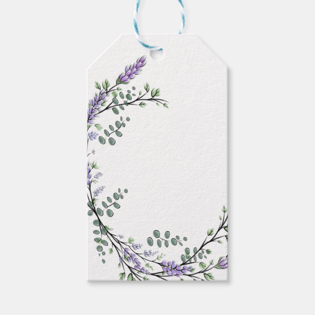 Lavender and Eucalyptus Gift Tags (Front)