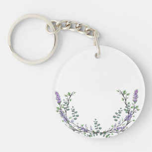 Lavender and Eucalyptus Key Ring