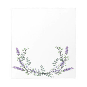 Lavender and Eucalyptus Notepad