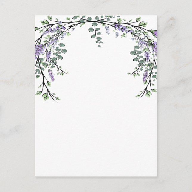 Lavender and Eucalyptus Postcard (Front)