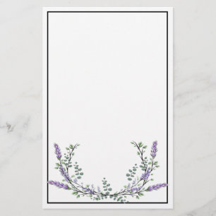 Lavender and Eucalyptus Stationery
