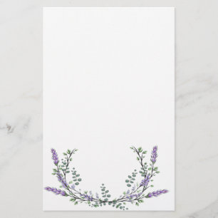 Lavender and Eucalyptus Stationery