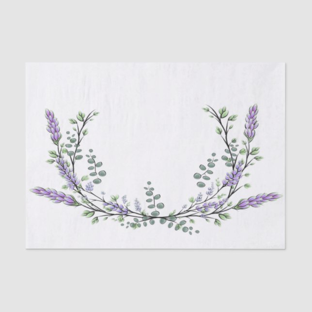 Lavender and Eucalyptus Tissue Paper (Front)