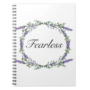 Lavender and Eucalyptus, watercolor,  Fearless Notebook