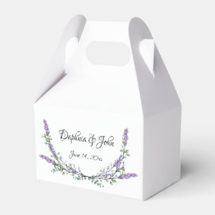 Lavender and Eucalyptus Watercolor Painting  Favour Box