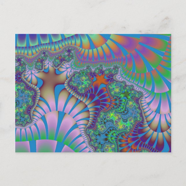 Lavender and Green Melt Postcard (Front)