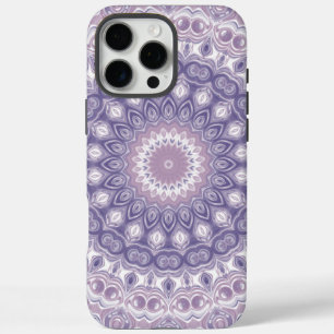 Lavender and Lilac Mandala Pattern iPhone 16 Pro Max Case