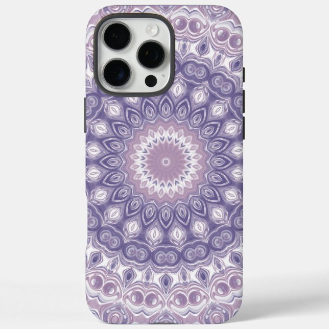 Lavender and Lilac Mandala Pattern Case-Mate iPhone Case (Back)