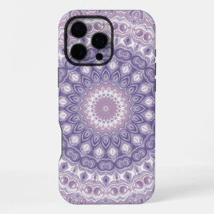 Lavender and Lilac Mandala Pattern iPhone 16 Pro Max Case