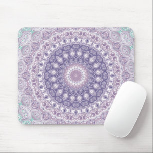 Lavender and Lilac Mandala Pattern Mouse Mat