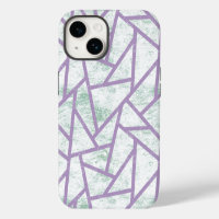 Lavender and pale green mosaic pattern