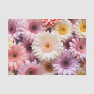 Lavender and Pale Yellow Daisies Tissue Paper