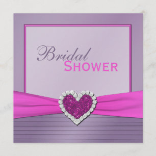 Lavender and Pink Bridal Shower Invitation