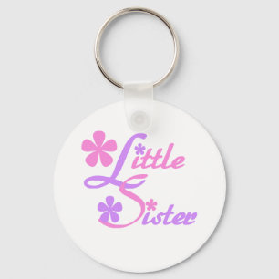 Lavender and Pink Little Sister Key Ring