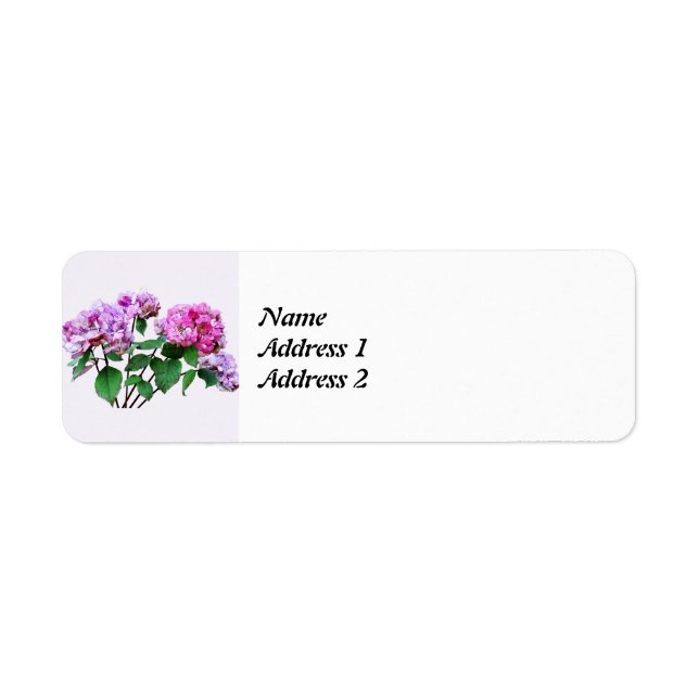 Lavender and Rose Hydrangeas Save the Date (Front)