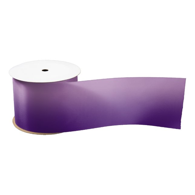 Lavender and Royal Purple Ombre Satin Ribbon (Spool)
