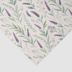 Lavender and Sage Botanical Print All Occasion Tissue Paper
