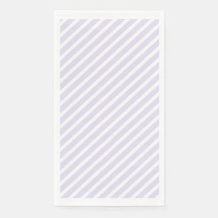 Lavender and White Diagonal Striped Pattern Napkin