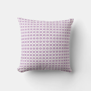 Lavender and White: Geometriana Cushion