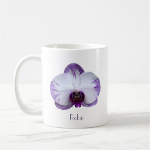 Lavender and White Orchid Coffee Mug