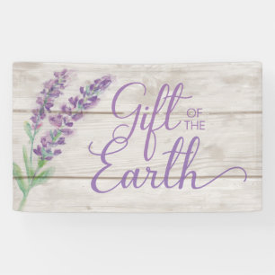 Lavender and Wood Gift of the Earth Essential Oils Banner