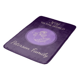 Lavender Angel of Joy Purple Glow Family Comfort Bath Mat
