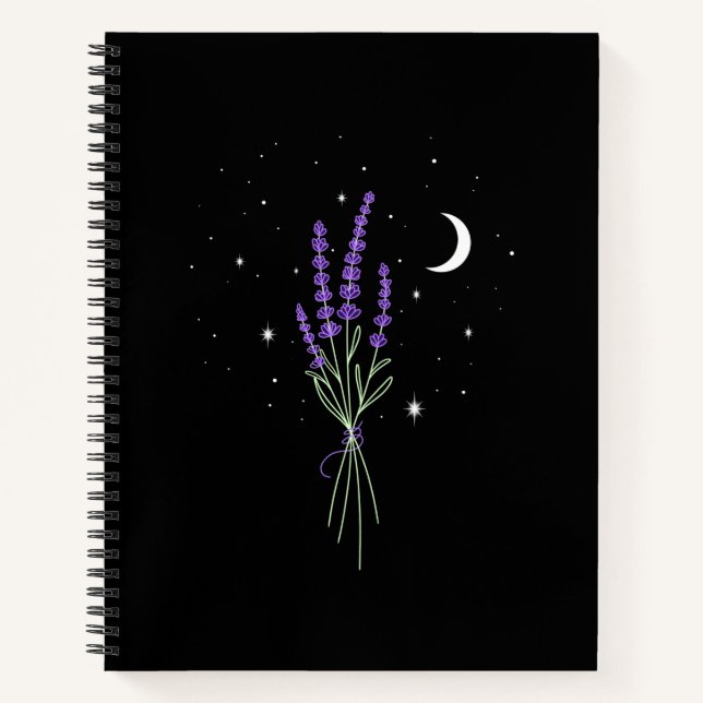 Lavender at Night Notebook (Front)