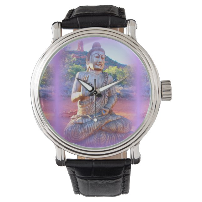 lavender aura buddha watch (Front)