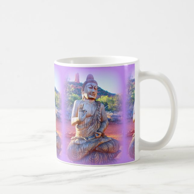 lavender aura buddhas coffee mug (Right)