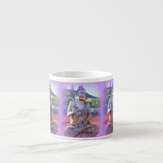 lavender aura buddhas espresso cup (Front)