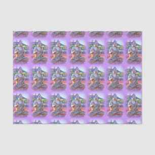 lavender aura buddhas tissue paper