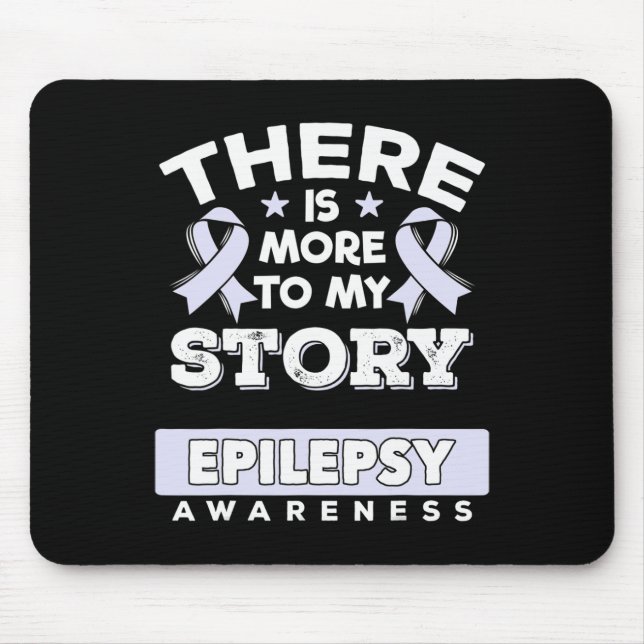 Lavender Awareness Ribbon Gift For Epilepsy Patien Mouse Mat (Front)