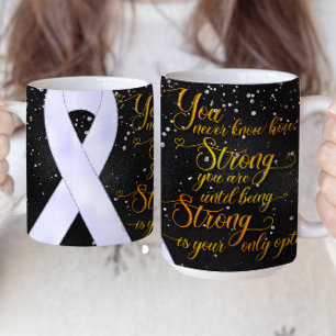 Lavender Awareness Ribbon Mug Design