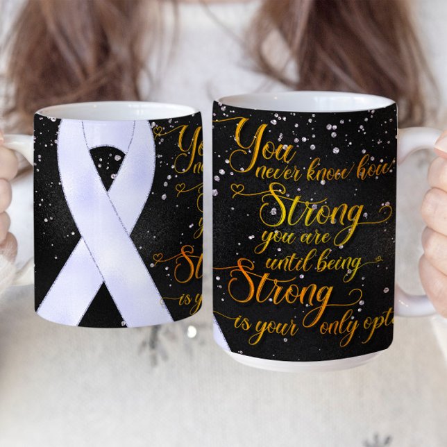 Lavender Awareness Ribbon Mug Design (Creator Uploaded)