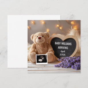 Lavender Baby Announcement Social Media