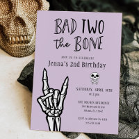 Lavender Bad Two The Bone 2nd Birthday Party